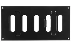 Justerbar lineære diffuser i metal 200x100 sort - MR2010RM