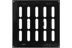 Justerbar lineære diffuser i metal 200x200 sort - MR2020RM