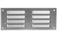 Ventilationsrist i metal, rektangulær 260x105 mm aluminium – MR26105Al