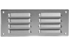 Ventilationsrist i metal, rektangulær 260x105 mm rustfri stål – MR26105i