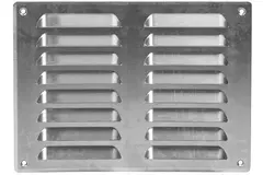 Ventilationsrist i metal, rektangulær 260x190 mm aluminium – MR2619Al