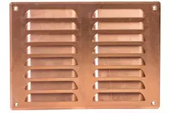 Ventilationsrist i metal, rektangulær 260x190 mm kobber – MR2619Cu