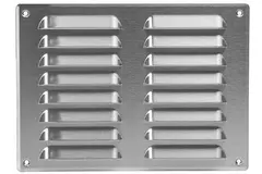 Ventilationsrist i metal, rektangulær 260x190 mm rustfri stål – MR2619i