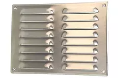 Ventilationsrist i metal, rektangulær 260x190 mm zink – MR2619Zn