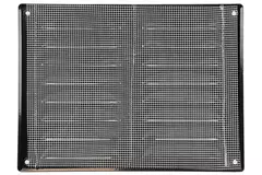 Ventilationsrist i metal, rektangulær 260x190 mm sort – MR2619M