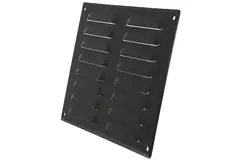 Ventilationsrist i metal, rektangulær 260x190 mm sort – MR2619M