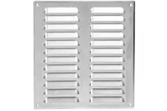 Ventilationsrist i metal, rektangulær 260x280 mm aluminium – MR2628Al