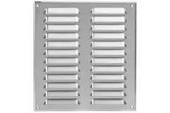 Ventilationsrist i metal, rektangulær 260x280 mm rustfri stål – MR2628i