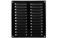 Ventilationsrist i metal, rektangulært 260x280 mm sort – MR2628M
