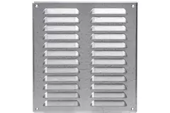 Ventilationsrist i metal, rektangulært 260x280 mm zink – MR2628Zn