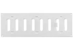 Justerbar, rektangulær lineære diffuser i metal 300x100 hvid - MR3010R