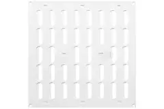 Justerbar lineære diffuser i metal 300x300 hvid - MR3030R
