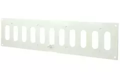 Justerbar, rektangulær lineære diffuser i metal 400x100 hvid - MR4010R