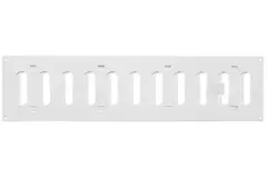 Justerbar, rektangulær lineære diffuser i metal 400x100 hvid - MR4010R