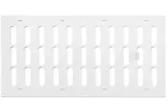 Justerbar lineære diffuser i metal 400x200 hvid - MR4020R