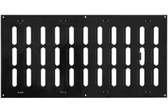 Justerbar lineære diffuser i metal 400x200 sort - MR4020RM