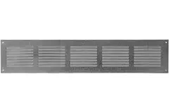 Ventilationsrist i metal, rektangulært 500x100 zink - MR5010ZN