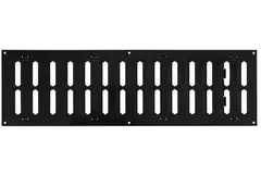Justerbar lineære diffuser i metal 500x150 sort - MR5015RM