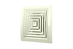 Firkantet loftdiffusor 190x190 diameter: 125 hvid - ND12G