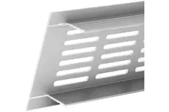 Fodlistediffuser aluminium - sølv L=300mm x H=40mm -RA430S