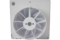 Badeværelsesventilator i hvid med fugtsensor og timer – Ø 150 mm (pRemium 150HS)