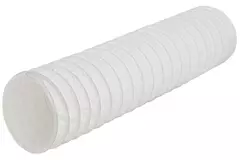 Fleksibel PVC-ventilationsslange i hvid, Ø125 mm (6 meter)