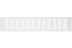 Fodlistediffuser aluminium - hvid L=500mm x H=100mm -RA1050