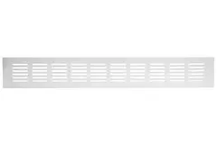 Fodlistediffuser aluminium - hvid L=400mm x H=60mm -RA640