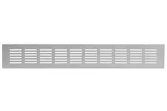 Fodlistediffuser i aluminium - sølv L=400mm x H=60mm -RA640S