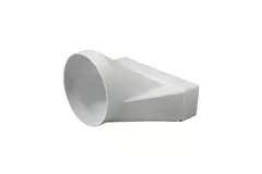 Rektangulær reduktion i plast, Ø125 mm - 220 x 55 mm - KSD25-125