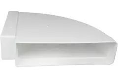 Rektangulær vandret 90° bøjning i plast 220x90mm - KLH29-90