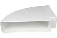 Rektangulær vandret 90° bøjning i plast 220x90mm - KLH29-90