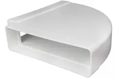 Rektangulær vandret 90° bøjning i plast 220x90mm - KLH29-90