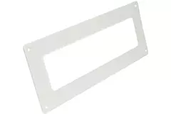Rektangulær vægflange i plast, 220 X 55 mm - KF25