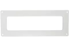Rektangulær vægflange i plast, 220 X 55 mm - KF25