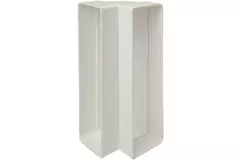 Rektangulær lodret 90° bøjning i plast 220x90mm - KLV29-90