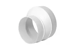 Rund tilslutning i plast, 125 mm til 100 mm – AP125-100