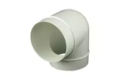 Rundt, plast, 90° bøjningsdiameter: 125 mm AL125-90