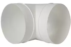 Rund plast 90° bøjning diameter: 150 mm AL150-90