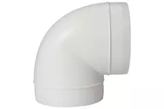 Rund plast 90° bøjning diameter: 150 mm AL150-90