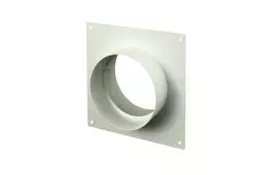 Rund vægplade i plast, diameter: 100 mm AFS100