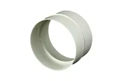 Rundt, tilslutningsstykke i plastik, diameter: 100 mm AS100