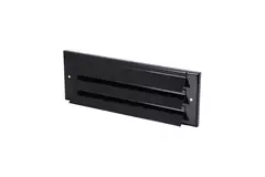 Udvendigt væggitter overflademonteret 300 mm x 100 mm SORT