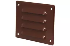 Ventilationsrist i metal, rektangulær 140x105 mm brun – MR14105B