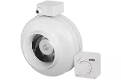 Ruck® kanalventilator 300m³/t - Ø 125 mm + elektronisk variabel kontrol 1,0 A