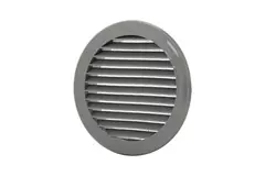 Ventilationsbladsgitter diameter: 125 mm grå - VR125P