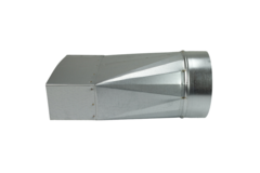 Adapter 220x80 mm til 160 mm diameter til kanaler