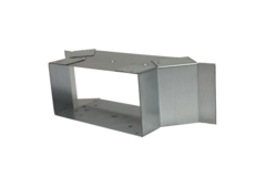 Sidetilslutning 220x80 mm til rektangulære kanaler