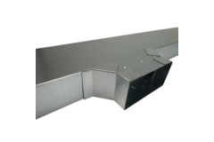 Sidetilslutning 220x80 mm til rektangulære kanaler