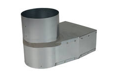 Lepe-hjørnestykke 220x80 mm til diameter 125 mm